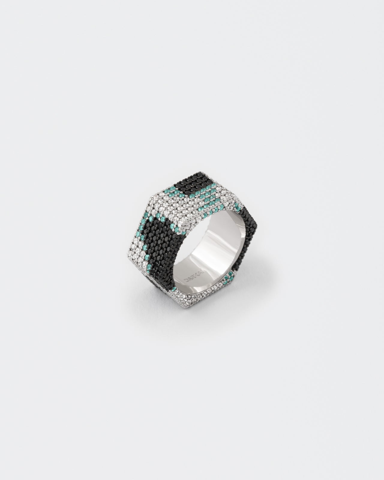 Anello Bolt Pavé Camo