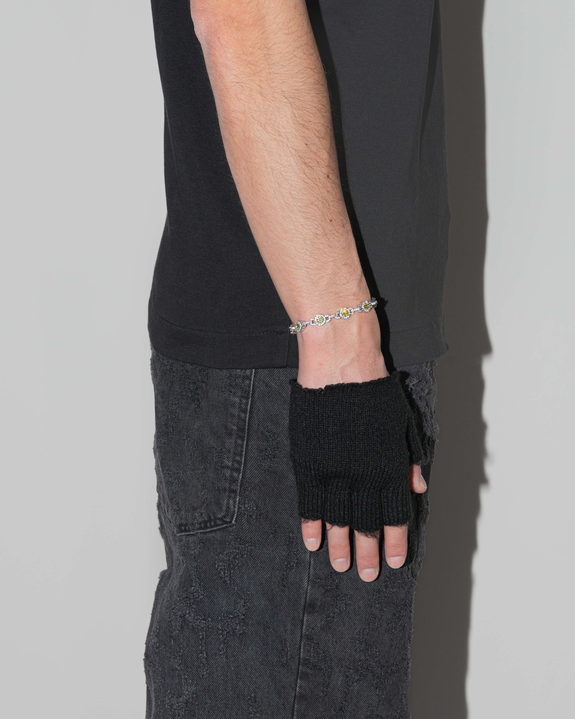 DARKAI Mariner Olive Bracelet worn by Model on Grey Background