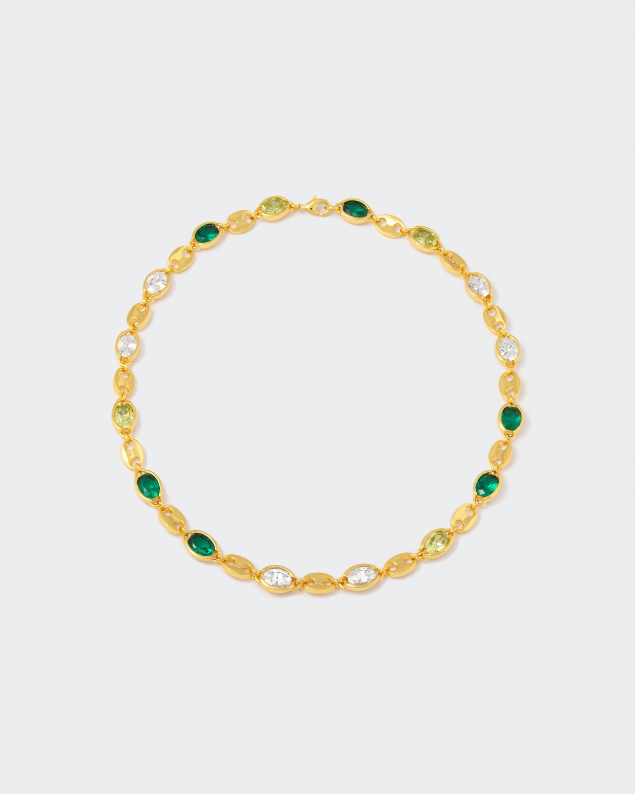 DARKAI Anchor Green Necklace